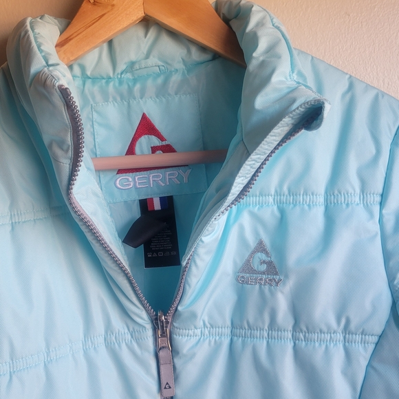 Aqua and Gray Kids Jacket - Picture 7 of 13